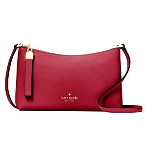 New Kate Spade Sadie Crossbody Saffiano Leather Red Jam